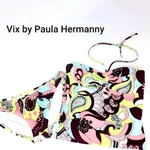 Vix by Paula Hermanny Paisley Venetian Tankini M